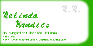melinda mandics business card